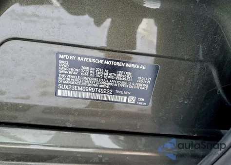 2024 BMW X7 xDrive40I z USA, uszkodzony, nr VIN 5UX23EM09R9T49222